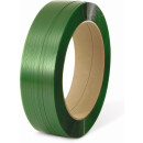 PET-Umreifungsband: 9.60 mm, grün, Kern: 407 mm
