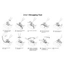 Dreihebel-Kombiger&auml;t f&uuml;r 13 mm breite PP-Umreifungsb&auml;nder (Spannen, Quetschen und Abtrennen mit 1 Ger&auml;t)